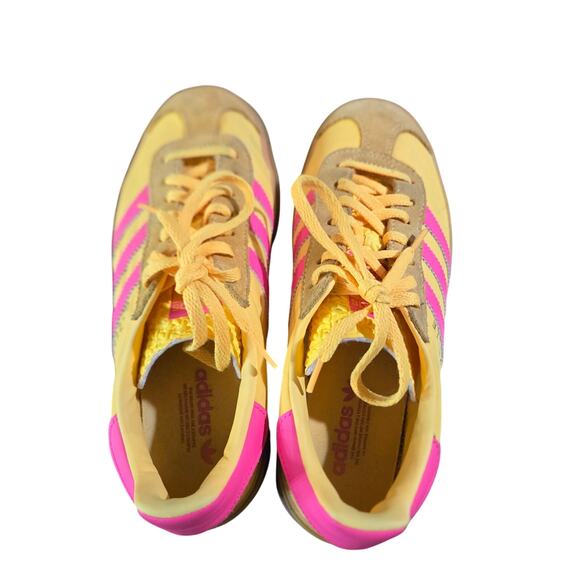 Adidas Gazelle Bold sneakers in the "Spark Yellow/Lucid Pink" size 6.5 - Picture 6 of 11